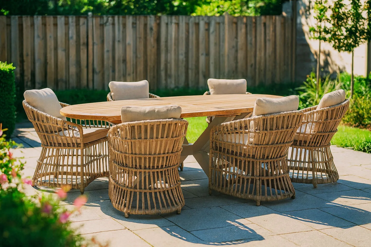Lifestyle image for an outdoor furniture product from the Kees Smit catalog